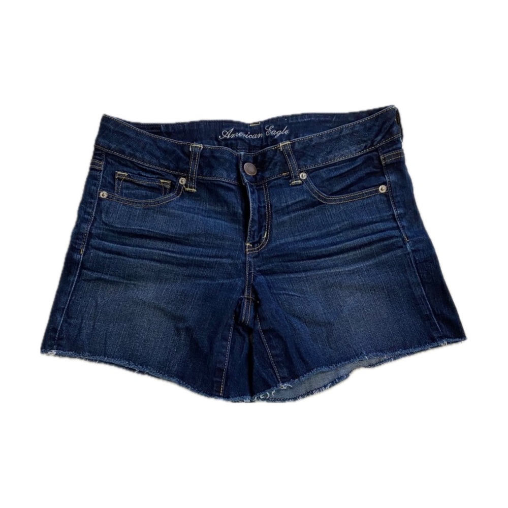 American Eagle Dark Wash Stretch Shorts